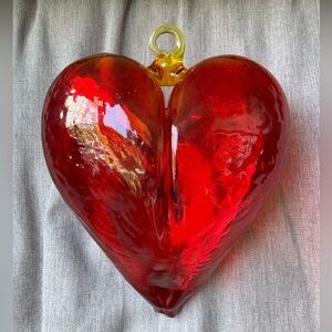 ✨ Chuck Boux Hanging Blown Heart Glass
